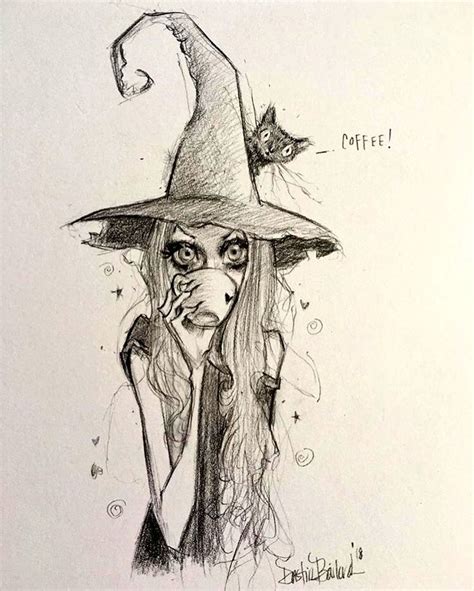 Haunting witch sketches
